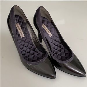 Audrey Brooke Gray/Silver Patten Pumps